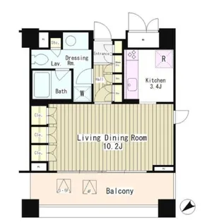パークオアシス赤坂丹後坂【3階】の間取り