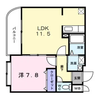 OPUS512【2階】の間取り