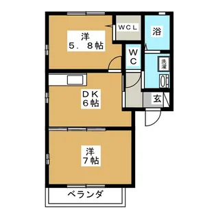 エスポア港南台【1階】の間取り