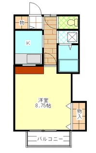 山都フラッツ【2階】の間取り