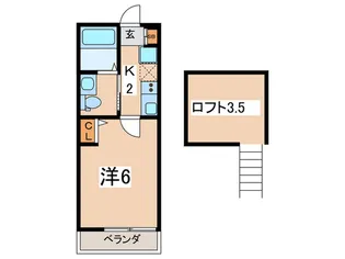 クレ-ルヴェルジェ栗田谷【2階】の間取り