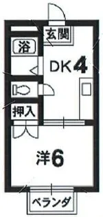 ファインハイツ住友【1階】の間取り