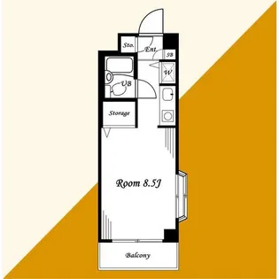 メゾンラフィット【4階】の間取り