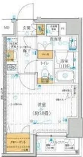 プレール・ドゥーク西新宿五丁目【7階】の間取り