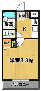 イーストサイドミネ【2階】の間取り