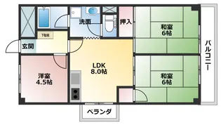 リラティブ古江【4階】の間取り