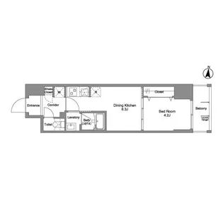 Daffitto錦糸町【6階】の間取り