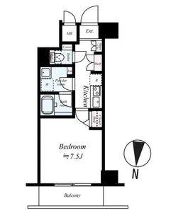 ハーモニーレジデンス菊川ステーションフロント【6階】の間取り