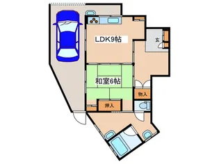 八幡山貸家【1階】の間取り