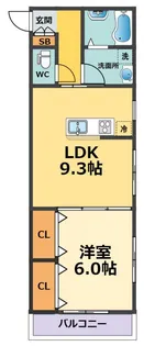 コラボ甲子園高潮【1階】の間取り