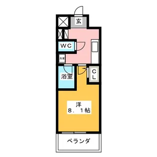 大須レジデンス【9階】の間取り