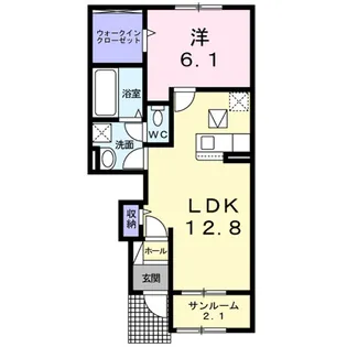 スペランツァI【1階】の間取り