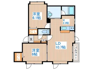 グランドール寿【3階】の間取り