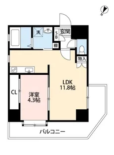 アップリッチ本荘【3階】の間取り