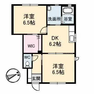 PLACIDO B棟【1階】の間取り