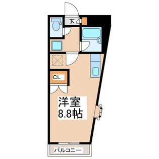 メイン熊大北【4階】の間取り