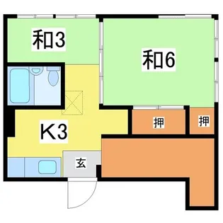 コーポ日野【3階】の間取り
