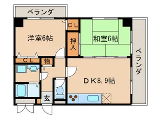 メゾン桂川の間取り