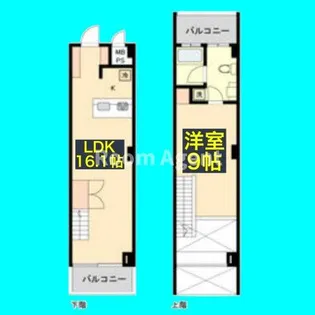 スクエア名駅南【9階】の間取り