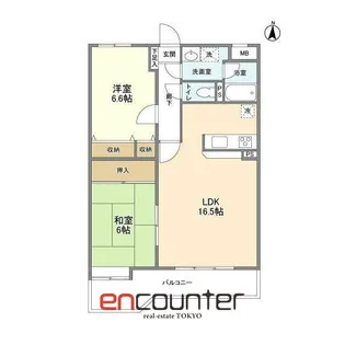 五反山ヒルズ【1階】の間取り