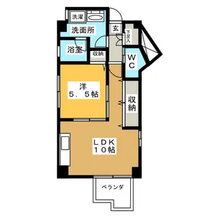 アージュ八事山【2階】の間取り