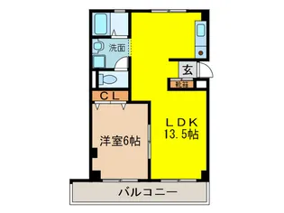 グランドメゾン花屋敷【4階】の間取り