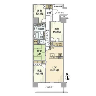コンフィールひたち野うしく【8階】の間取り