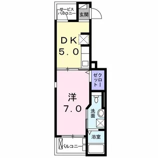 Mt.HUTT 前橋【1階】の間取り
