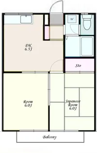 エステートピア澤田【2階】の間取り