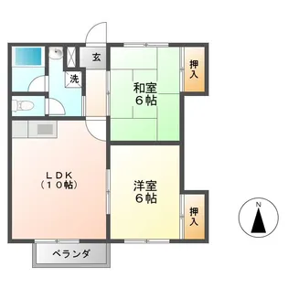 サンシティー【2階】の間取り
