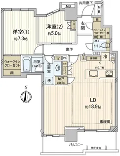 幕張ベイパーク ライズゲートタワー【31階】の間取り
