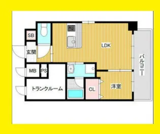 Fortuney江坂II【7階】の間取り