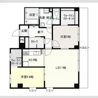 久田ビル【2階】の間取り