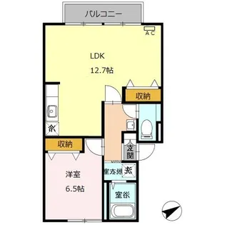 メゾンふじI【2階】の間取り