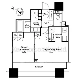 パークタワー渋谷本町【3階】の間取り