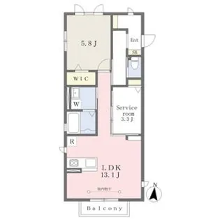 クレドII【2階】の間取り