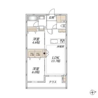 VESTA【1階】の間取り