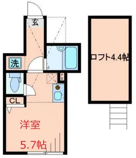 バーミープレイス蒲田III【1階】の間取り