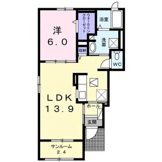 オレンジ・サンシャイン【1階】の間取り