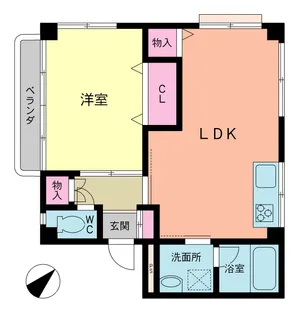 コーポ欅【2階】の間取り