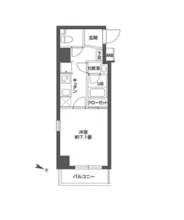 ニューシティアパートメンツ南千住【7階】の間取り