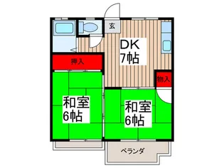 芝ハイツ【2階】の間取り