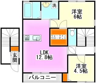 アミ・コート B棟【2階】の間取り