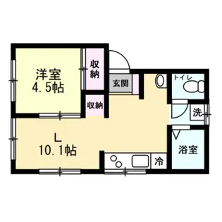 メゾンリラ【1階】の間取り
