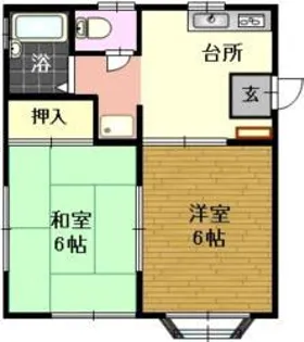 ヴィラージュ・セサミ【2階】の間取り