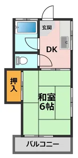 コートハウスサカエ【1階】の間取り