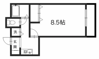 東園ビル402号室【4階】の間取り