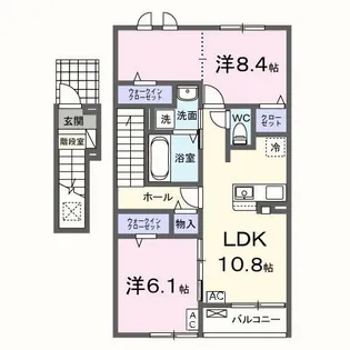 ソレイユ・GIFU【2階】の間取り