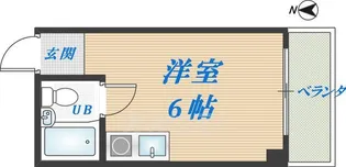 サンフォレスト布施【4階】の間取り