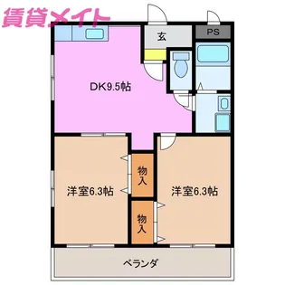 Tea Pot【2階】の間取り